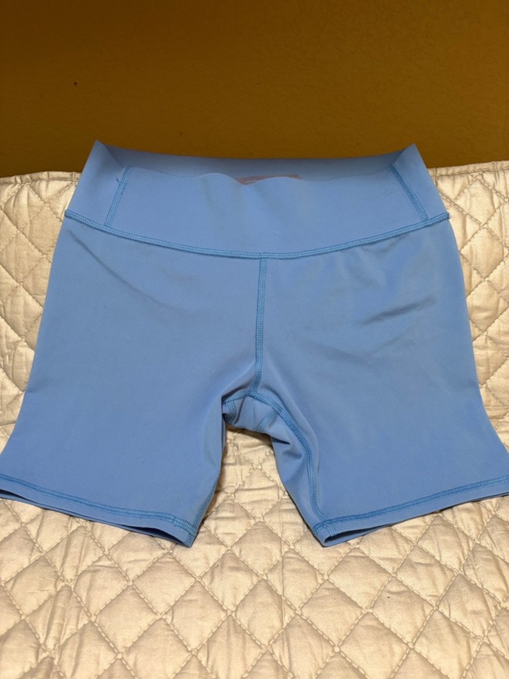 Target Juniors’ All in Motion Sky Blue High-Rise Bike Shorts